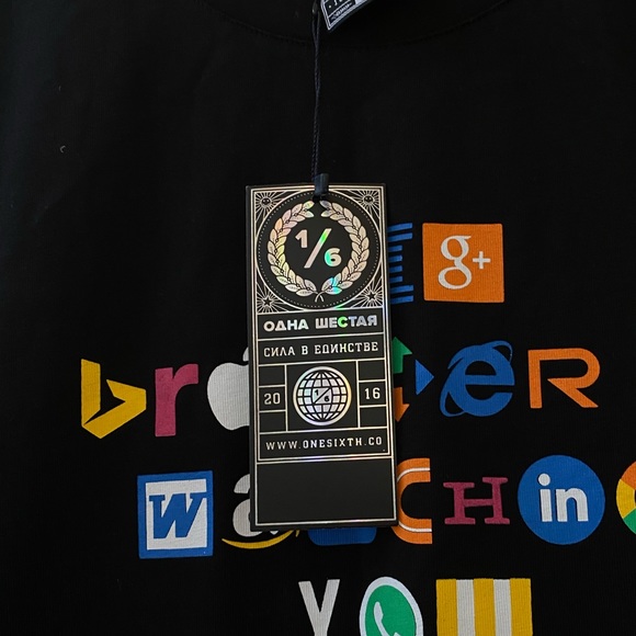 NWT “Big Brother is Watching You” Shirt - Picture 4 of 5